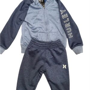 Hurley Kids Two-Tone Blue Jogger Set